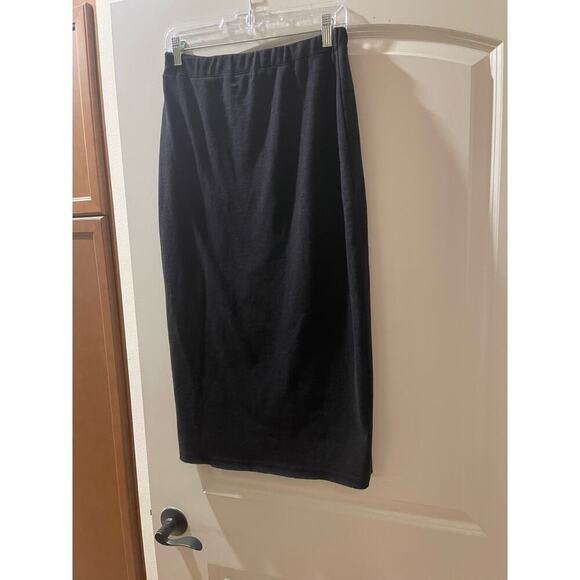 L*Space skirt maxi ankle engthbslit in font blsck m/m - Picture 5 of 5